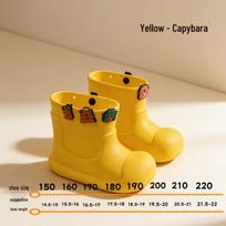 EVA Kids' Lightweight Waterproof Non-slip Rain Boots with Soft Sole - High Appearance Kindergarten Style Size 170 (16.5-17 cm)