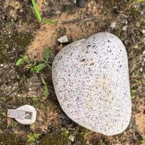 Disguised Rock Key Storage for Outdoor Spaces, Spacious Imitation Stone Safe, Appears As a Rock, Conceal Key Outdoors in a Stone gray