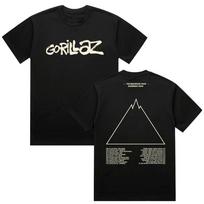 The Mountain Tour 2026 SUMMER 2026 Tshirt Gorillazs Metal Rock Band Streetwear Fshion Unisex Pure Cotton Short Sleeve O-neck Tee XS juoda