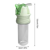 Bottle Straw Spout Reusable Portable Anti-Choking Sippy Cup Conversion Straw Lid For Beverage Milk Water Home Travel School žalia