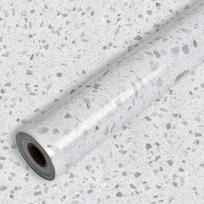Water and Oil-proof Marble Decor Paper for Kitchen Countertops Vinyl Self Adhesive Removable Wallpaper for Furniture Renovation 60CMX3M white