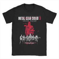Harajuku T-Shirt Summer Metal Gear Solid Fashion T-Shirts  Cotton Tee Shirt for Men Y2K Casual Printed Short Sleeve Top Tees S