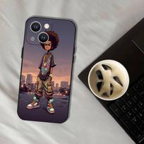 Cartoon The B-Boondocks Phone Case For iPhone 16,15,14,13,12,11,Pro,XS,Max,XR,Plus,E,SE4,Mini Black Soft Cover iPhoneXSMAX