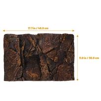 Simulated Rock Background Reptile Tank Terrarium Decorative 3D Aquarium Background Board Fish Turtle Habitat Reptile Tank Board tamsiai ruda spalva