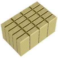 Milijonieriaus Pinigai Doleris USD MOC Statybinės kaladėlės Žaislai Vaikams Kolekcija Vaidindami Žaidimą Dovana Berniukui Dekoras 50PCS auksas