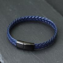 Nauja vyriška odinė apyrankė, neišblunkanti, nerūdijančio plieno apyrankė, skirta „Hombre Surf Cable“ liemenėlei, dovana vyrui, pintas „Bijoux Homme Joias“ 20.5cm 8.1Inch