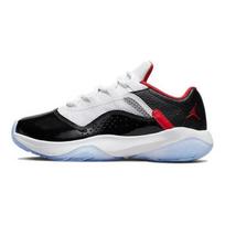 Air Jordan 11 CMFT Low GS leather comfortable durable non-slip shock-absorbing low-top basketball shoes black/white/red unisex CZ0907-160 36.5