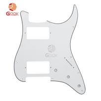 11-Hole HH Double Electric Guitar Pickguard Body Panel Cover, Fits US ST Models - Musical Instrument Accessory
