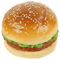 Simuliacija Mėsainis Netikras Duona Maisto Žaislas Netikras Burgeris Kepyklos Vitrina Maisto Fotografijos Rekvizitas Spintelės Dekoracija Vitrinos Pavyzdys orange