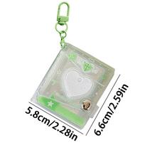 Mini Photo Albums Key Chain Decoration PVC Photos Holder Pockets Accessories For Photos Cards Keychain Pendant Card Holder balta