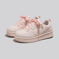 Universal sub 22 summer new ins trendy thick-soled leather surface breathable casual board shoes 35 rožinė