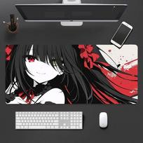 Kurumi Tokisaki Mouse Pad Mousepad Large Gaming Mouse Pad LockEdge Thickened Computer Keyboard Table Desk Mat 800x300x2mm