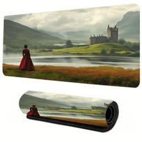 Keyboard Desk Mat Mouse Pad Gaming Cloth Surface Non Slip Rubber Base Large Pad for PC Laptop Office Setup 400x800x2mm