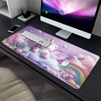 pc Unicorn Rainbow Mouse Pad  NonSlip Rubber Base Whimsical Pastel Gaming Desk Mat  NonSlip Rubber Base for Gaming 300x800x2mm