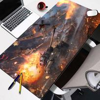 Popular video game War Thunder Mousepad Large Size Desk Protector Mat Durable Rubber Mouse Pad Desktop Mat 400x800x2mm gray