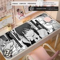 XXL Chainsaw Man Large Mouse Pad Makima Pc Accessories Xxl Rubber Keyboard Mouse Carpet Antislip Gamer Mousepad Laptop Desk Mat 400x800x2MM