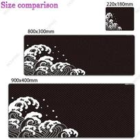 Naktinis pelės kilimėlis Baltas Xraypad Aqua Control Plus Žaidimų pelės kilimėliai Bangų serija Nešiojamojo kompiuterio stalviršio kilimėlis Biuro žaidėjo kilimas kawaii stalviršio kilimėlis 800x300x2mm