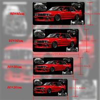 Red Sports Car Mouse Pad Large Rubber Base Antislip PC Desk Accessories Mousepad for Offices and Gamer Keyboard Mats Decor Mat 800x400x2mm