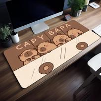 Mouse Capybara Pad MousePad Nonslip Lockedge Office Student Cute Gaming Thickened Cartoon Large Writing Pad Kawaii Cushion 400x800x2mm