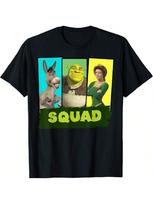 Shreks Squad Group Shot Panel Lineup Poster T-Shirt S įvairiaspalvis