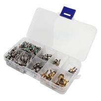 134PCS R134a Kit Car AC Valve Core Refrigeration Tire Valve Stem Cores  Vehicle A/C System Service 134PCS
