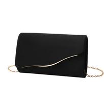 Moterims Vakarinis Lengvo Prašmatnumo Suede Šventinis Vestuvinis Kokteilių Kamuolio Vakarinis Sankabėlės 22*5*13cm juoda