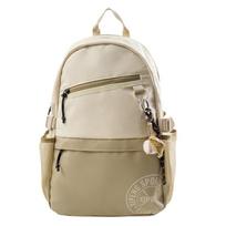 Backpack Junior High School Student Large-Capacity Campus Leisure School Bag Men'S And Women'S Outdoor Simple Sports Travel Backpack Computer Bag single bag chaki