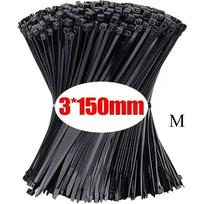 100-1000 Pcs Plastic Clamping Collar Rilsan Cable Ties Clamp Greenhouse Plastic Clamps Self-tightening Plastic Necklace Belts (as the picture,100 PCS)