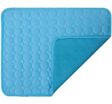 Dog Cooling Pad Ice Silk Fabric Self Cooling Gel Breathable Washable Summer Pet Mat For Dogs Cats Sofa Kennel Bed Comfortable La XS 29X39cm mėlyna