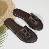 2026 Women's Summer Embroidered Flat Sandals 43 abrikosas