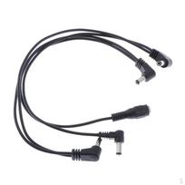 1 iki 4 grandinėlės gitaros efektų pedalo kabelis black