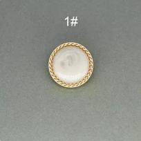 12vnt/partija 15/20/25mm Auksiniai Perlamutriniai Metaliniai Sagos Vintage Kostiumui Švarkui Suknelei Sagos Drabužių Siuvimo Drabužių Aksesuarai 15mm balta