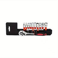 Professional 12PCS Ratchet Socket Wrench Set Automotive Repair Tool Kit Compact and Versatile for Quick Car Maintenance 1set sidabras