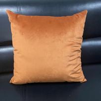 Prabangus aksominis dekoratyvinės pagalvės užvalkalas: Super minkšta vientisos spalvos pagalvė sofos atlošui 45x45 Pillow Cover oranžinė