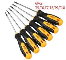 Chrome Vanadium Steel Torx Screwdriver Set (T5-T30) - Magnetic Hole Design Kit for Telephone Repair & Hand Tool Set