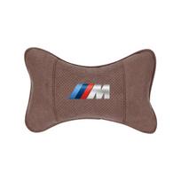 Automobilio zomšos galvos atrama kaklo atrama Automobilio sėdynės priedai BMW E46 E90 E60 F30 F10 E39 i3 i4 X1 X2 X3 X5 X4 X6 X7 M3 M4 M5 G30 i7 ruda