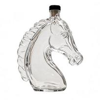 Horse Head Shape Whiskey Decanter, 350ml Glass Wine Bottle, Unique Bar Decoration, Durable Elegant Drinkware, Perfect Gift for Whiskey Lovers Men