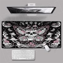 Skeleton Mouse Pad Gamer Cool Skull Aesthetic Art XL New HD Mousepad XXL Decoration Mouse Mat Natural Rubber Desktop Mouse Pad 400x800x2mm