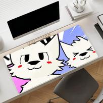 Boykisser Silly Cat  Mouse Pad Nonslip Rubber Computer Mat Gamer Balance Decoracion Deskmat Laptop Office Large SBD250x350x3mm