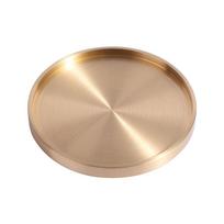teapot Pads Round Brass Coaster Metal Heat Resistant Copper Cup Coasters Home Decor Cup Mats Coffee Tables beige