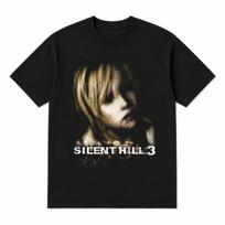 Retro Survival Horror Video Game T-Shirt Y2K Psychological Thriller Graphic Tee L