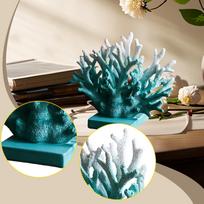Coral Decoration Ornament Synthetic Resin Art Piece Desktop Table Decoration for Luxury Living Room Home Decor mėlyna