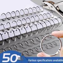 DIY Loose-Leaf Coil Binding Ring for Photo Albums and Books Inner Diameter 15MM (50 pcs)