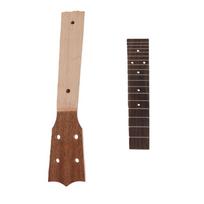 Wooden Color Ukulele Fretboard Okoume Wood And Rosewood Ukulele Neck Set  Concert Ukulele 23in