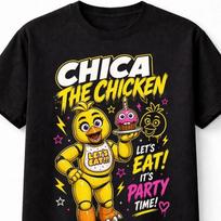Five Nights at Freddys Chica The Chicken Graphic Gamer Unisex TShirt S