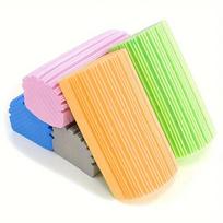 1pc Colors are random Magic Dust Sponge, Reusable Duster for Blinds, Glass, Vents, Mirrors & Baseboards. Compact & High-Quality.