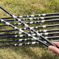 46-Inch Graphite Carbon Fiber Golf Club Shaft for Men's Extended Length Driver, Headgear Compatible (0.350” Head) - Lightweight 6-S 1pc