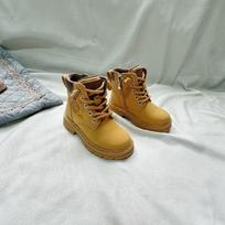 Kids' Martin Boots - Autumn/Winter British Style Mid-Calf Casual Boots for Boys & Girls 27 geltona
