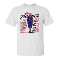 The Answer Allen Iverson 03 Philadelphia 76Ers Unisex T-Shirt S