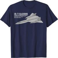 SR-71 Blackbird Fastest Plane Facts Gift T-Shirt 100% Cotton O-Neck Summer Short Sleeve Casual Mens T-shirt Size S-3XL S